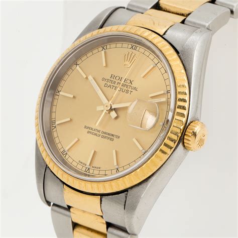 rolex oyster perpetual datejust 36mm steel and yellow gold